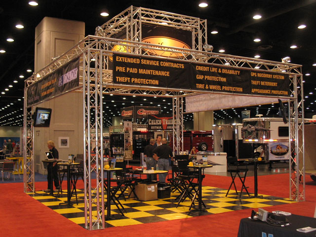 Our booth at the NATDA Tradeshow & Convention added a second multimedia screen.